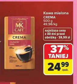 Carrefour Kawa mielona MK Café Crema oferta