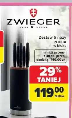 Carrefour Zestaw 5 noży Zwieger ROCCA w bloku oferta