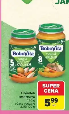 Carrefour Obiadek BoboVita warzywa w potrawce z królikiem oferta