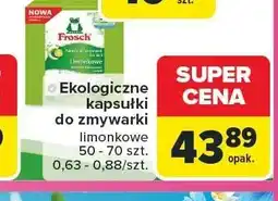 Carrefour Ekologiczne kapsułki do zmywarki Frosch limonkowe oferta