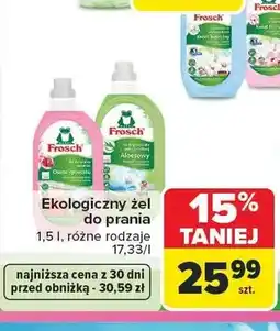 Carrefour Ekologiczny żel do prania Frosch oferta