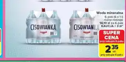 Carrefour Woda mineralna Cisowianka 6-pak oferta