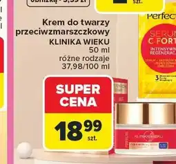 Carrefour Krem do twarzy przeciwzmarszczkowy Perfecta Klinika Wieku oferta