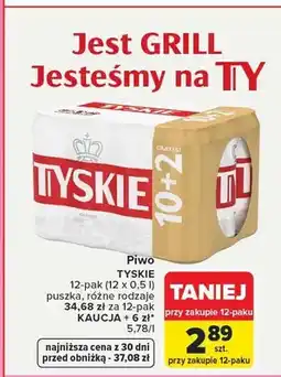 Carrefour Piwo Tyskie 12-pak oferta