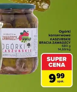 Carrefour Ogórki konserwowe Kaszubskie Bracia Zawadzcy oferta