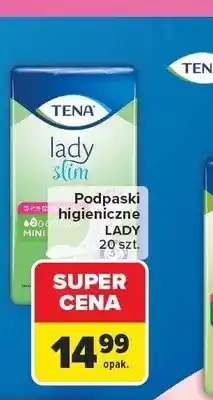 Carrefour Podpaski higieniczne Tena Lady Slim Mini oferta