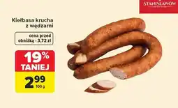 Carrefour Kiełbasa krucha z wędzarni Stanisławów oferta