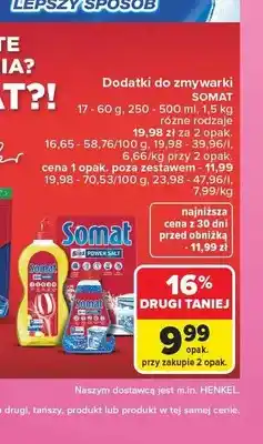 Carrefour Środek do czyszczenia zmywarki Somat Duo Machine Cleaner oferta