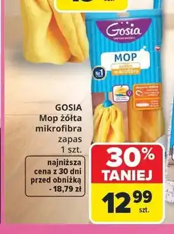 Carrefour Mop żółta mikrofibra zapas Gosia oferta