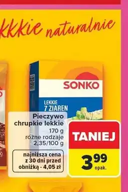 Carrefour Pieczywo chrupkie lekkie 7 ziaren Sonko oferta