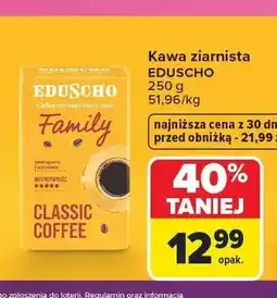 Carrefour Kawa ziarnista Eduscho Family oferta