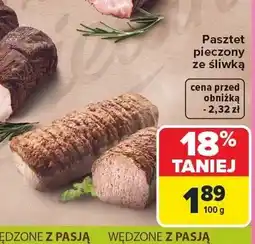 Carrefour Pasztet pieczony ze śliwką Wędzarnia Dubielak oferta