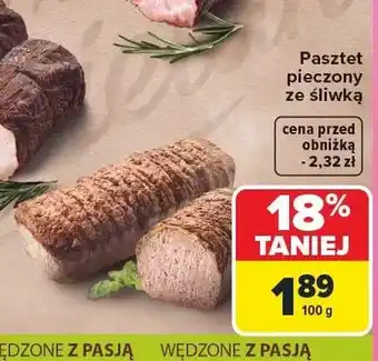Carrefour Pasztet pieczony ze śliwką Wędzarnia Dubielak oferta
