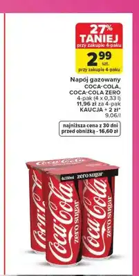 Carrefour Napój gazowany Coca-Cola 4-pak oferta