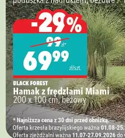 Biedronka Hamak z frędzlami Miami Black Forest oferta