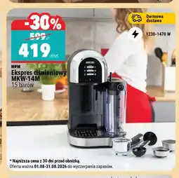 Biedronka Ekspres ciśnieniowy MPM MKW-14 m oferta
