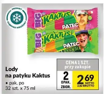 Lody na patyku Kaktus