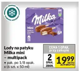 Makro Lody na patyku Milka mini oferta