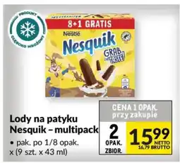 Makro Lody na patyku Nesquik - multipack oferta