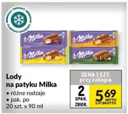 Makro Lody na patyku Milka oferta