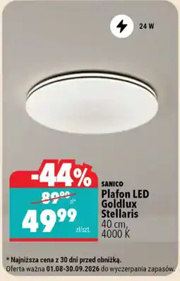 Biedronka Sanico Plafon LED Goldlux Stellaris oferta