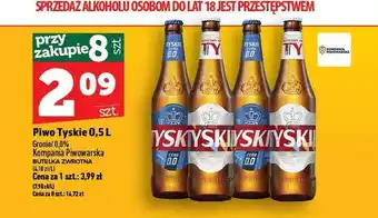 Piwo bezalkoholowe Tyskie