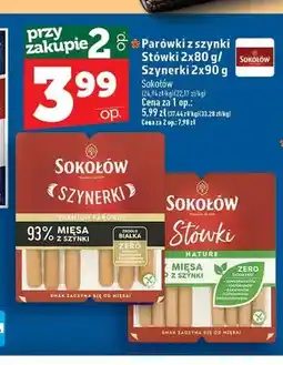 Topaz Parówki z szynki Stówki Sokołów oferta