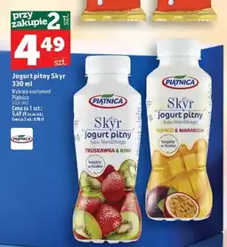Topaz Jogurt pitny Skyr Piątnica truskawka kiwi oferta