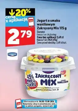 Topaz Jogurt o smaku waniliowym Danone Zakręcony Mix oferta