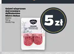 Netto Salami wieprzowe dojrzewające delikatesowe Mistrz Rohus plastry oferta