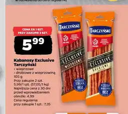 Netto Kabanosy Exclusive Tarczyński drobiowe z wieprzowiną oferta