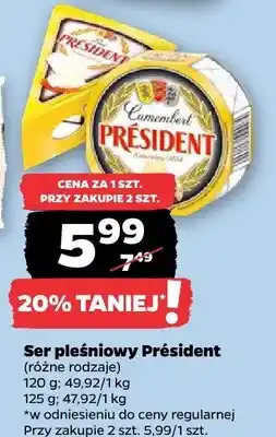 Netto Ser pleśniowy Camembert Président oferta