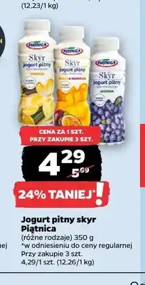 Netto Jogurt pitny skyr Piątnica wanilia oferta