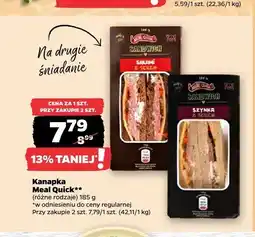 Netto Kanapka z szynką i serem Meal Quick oferta