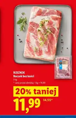 Lidl Boczek bez kości Rzeźnik oferta