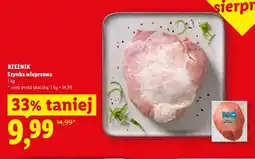 Lidl Szynka wieprzowa Rzeźnik oferta