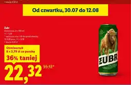 Lidl Piwo Żubr Ośmiosztuk 8-pak oferta