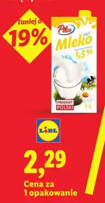 Lidl Mleko UHT 1,5% Pilos oferta
