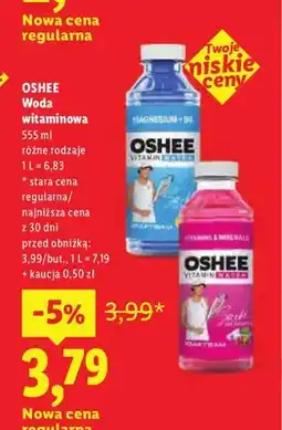 Lidl Woda witaminowa Oshee oferta