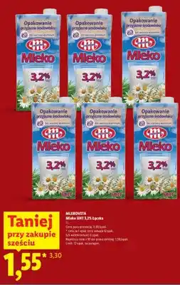 Lidl Mleko UHT 3,2% Łączka Mlekovita oferta