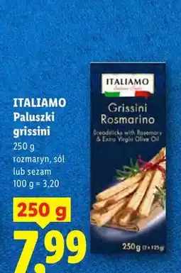 Lidl Paluszki grissini ITALIAMO z rozmarynem oferta