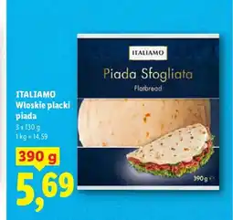 Lidl Włoskie placki piada ITALIAMO oferta