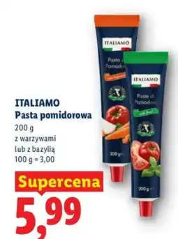 Lidl Pasta pomidorowa Italiamo z warzywami oferta
