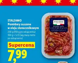 Lidl Pomidory suszone w oleju słonecznikowym Italiamo oferta