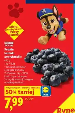 Lidl Borówki amerykańskie polskie Ryneczek Lidla oferta