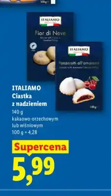 Lidl Ciastka z nadzieniem kakaowo-orzechowym ITALIAMO oferta