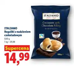Lidl Rogaliki z nadzieniem czekoladowym Italiamo oferta