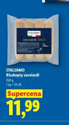 Lidl Biszkopty savoiardi ITALIAMO oferta