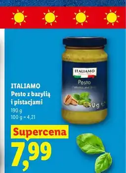 Lidl Pesto z bazylią i pistacjami Italiamo oferta