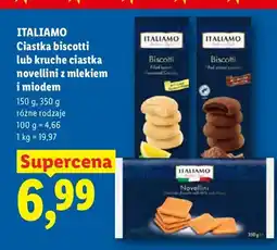 Lidl Ciastka biscotti kakaowe ITALIAMO oferta